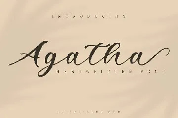 Agatha Handwritten Font