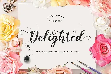 Delighted Script font