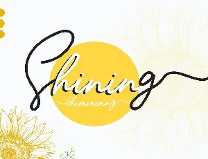 Sunflower | Freehand Signature Font