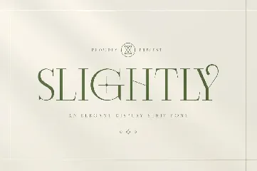 Slightly - Elegant Display Serif font