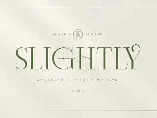 Slightly - Elegant Display Serif font