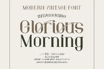 Glorious Morning Font