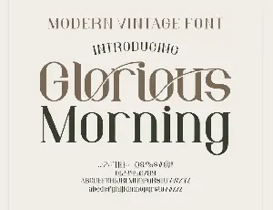 Glorious Morning Font