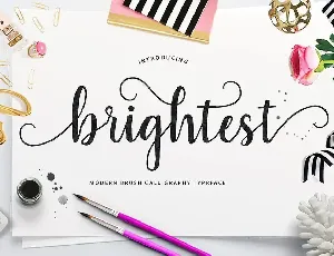 Brightest Script font