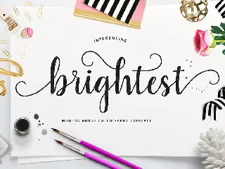 Brightest Script font