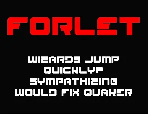 Forlet font