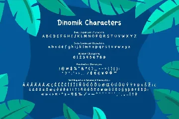 Dinomik - Cute Playful Cartoon Font