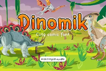 Dinomik - Cute Playful Cartoon Font