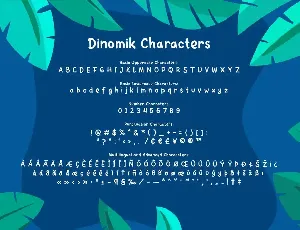 Dinomik - Cute Playful Cartoon Font