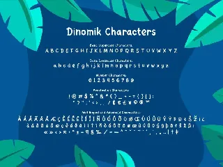 Dinomik - Cute Playful Cartoon Font