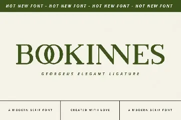 Bookinnes - Business Font