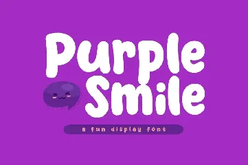 Purple Smile font