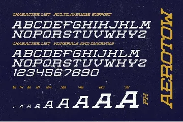 Aerotow Font