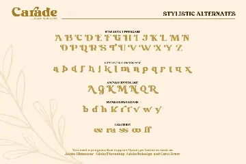 Carade-Elegant Serif Font