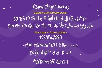 Riana Star - Display Font