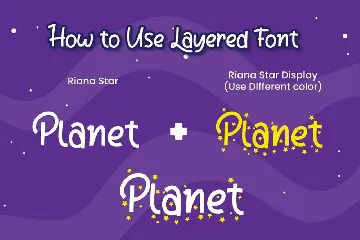 Riana Star - Display Font