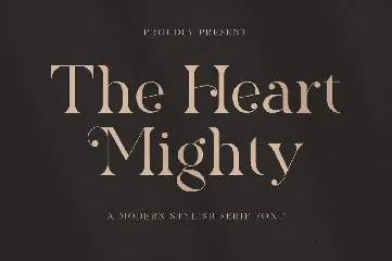 The Heart Mighty - Elegant Serif Font