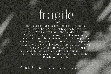 Black Lunatic | Elegant Serif Font