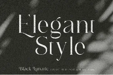 Black Lunatic | Elegant Serif Font