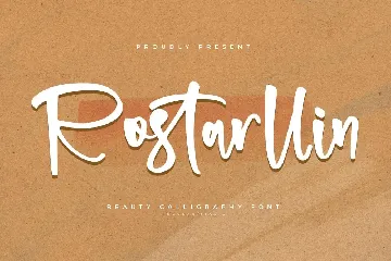 Rostarllin Calligraphy Font