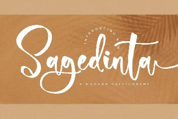 Sagedinta A Modern Calligraphy font