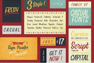 Eastside Brush - Casual Fonts Trio