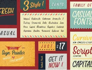 Eastside Brush - Casual Fonts Trio