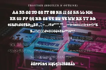 Frontier - A Retro Display Font