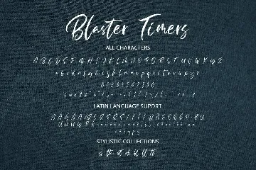 Blaster Timers font