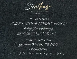 Sienthas | Handwritten Script Font