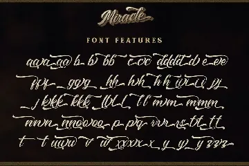 Miracle - Layered Script Font