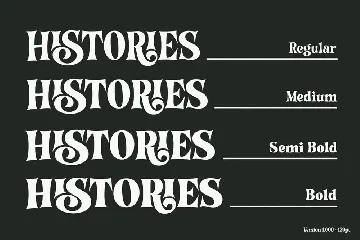 Histories - Fairytale Typeface font