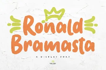 Ronald Bramasta | A Display Font