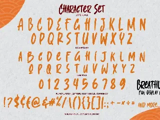 Breathless - Fun Display Font