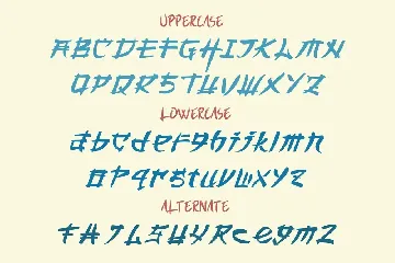 Bakuzo - Japanese Font Style