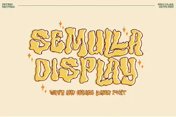 Semulla - Trippy Liquid Font