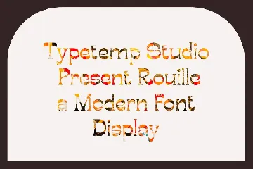 Bougerose a Modern Display Font