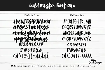 Wild Rustic Font Duo