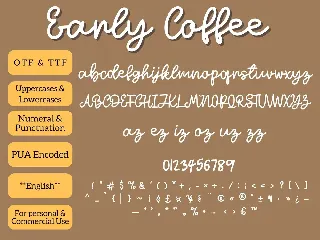 Early Coffee Font