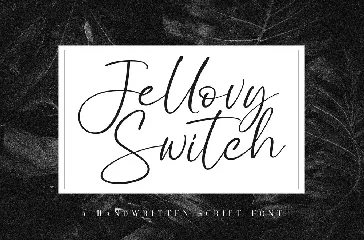 Jellovy Switch Script Font