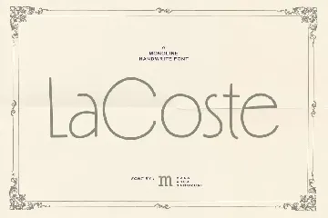 Lacoste | A Handwritten Font