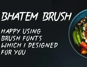 Bhatem Brush Fonts