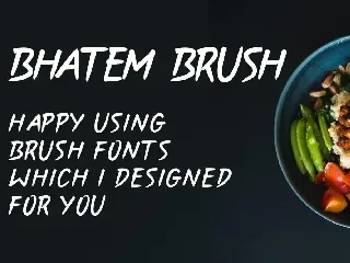 Bhatem Brush Fonts