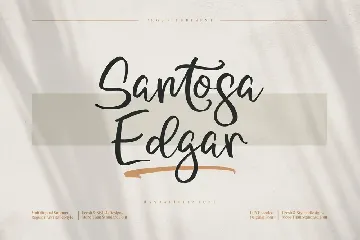 Santosa Edgar font