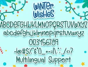 Winter Wishes font