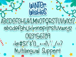 Winter Wishes font