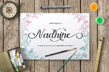 Nadhine Script font