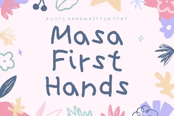 Masa First Hands | A Cute Handwritten Font