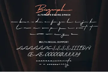 Biograph Signature Font