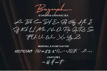 Biograph Signature Font